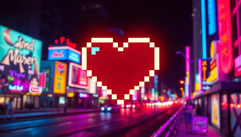 pixelated heart