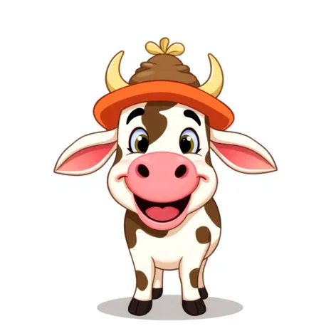 cartoon drawing cow