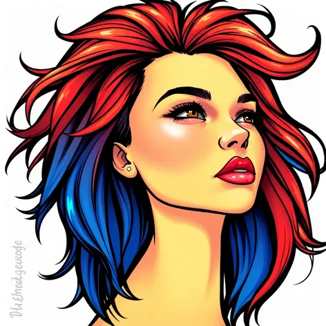 hairstyle drawing