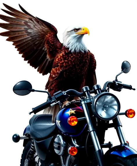 eagle on a motorcycle