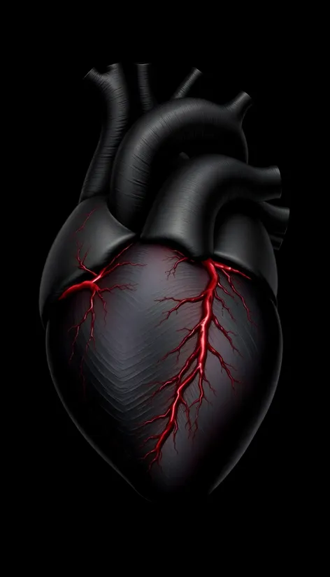 black human heart