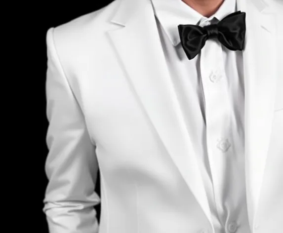 white suit with black