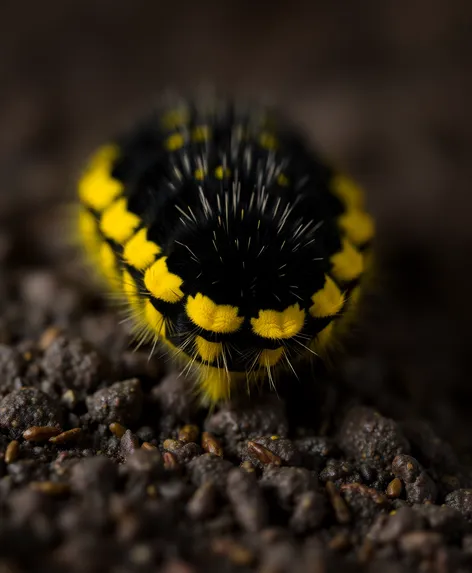 black and yellow caterpillar