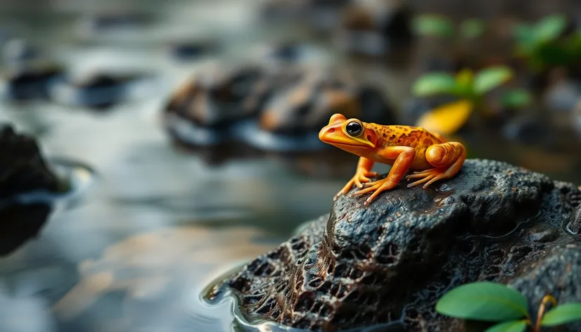 water rock frog