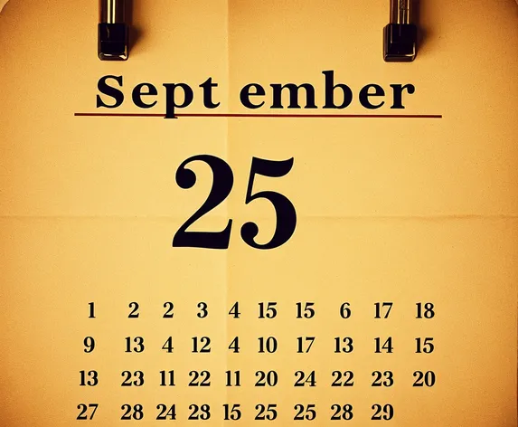 september 25