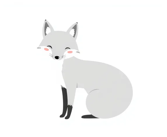 easy gray fox drawings