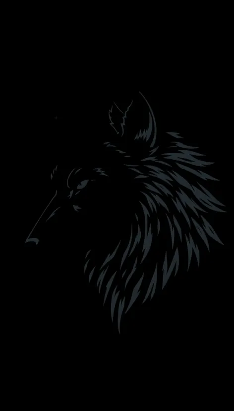 wolf head silhouette