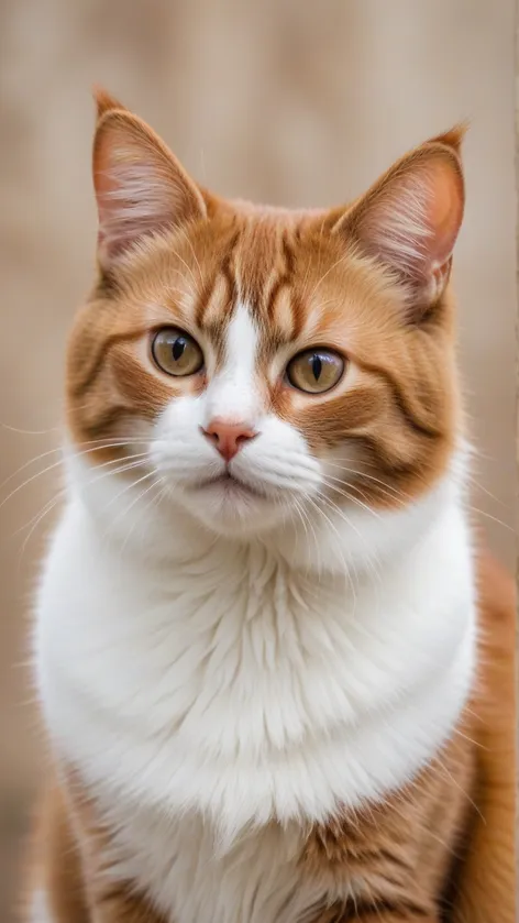 brown and white cat