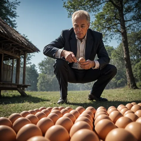 kicking eggs