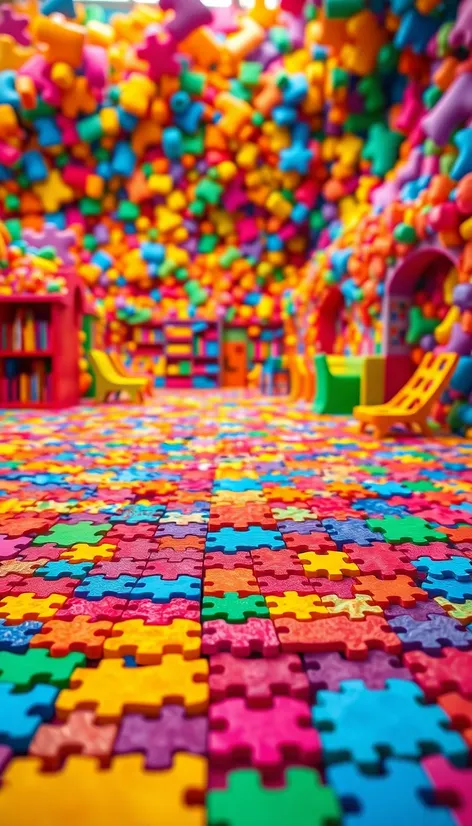 colorful puzzle foam floors