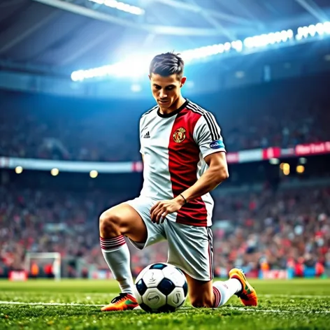 ronaldo kneeling