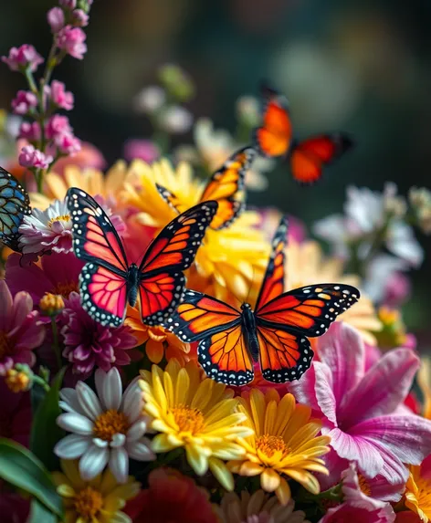 colorful butterflies