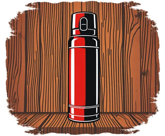 thermos bottle vintage graphic