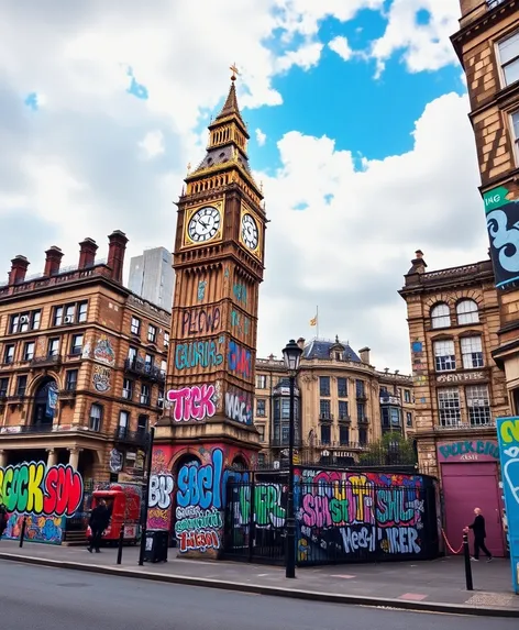 big ben graffiti