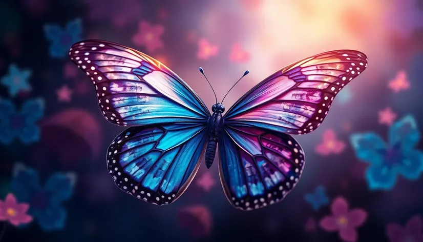 blue butterfly wallpaper