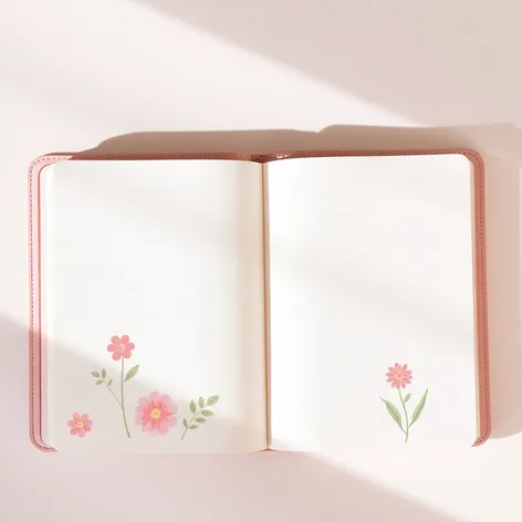 diary cute pink template