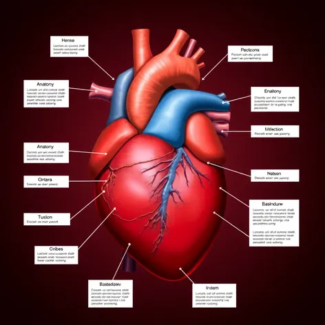 anatomia infografia del corazon