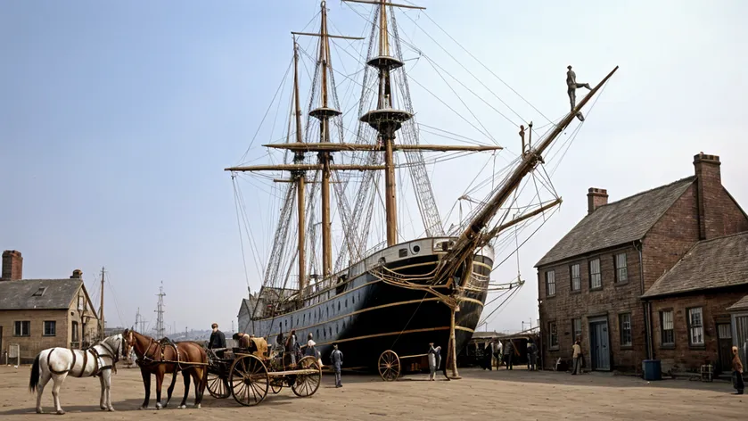 3 masted passenger steamship