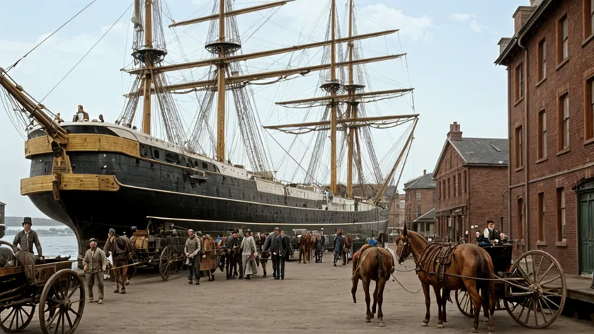 3 masted passenger steamship