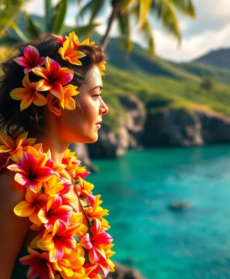 hawaiian flower necklace