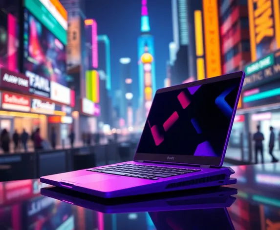 purple laptop