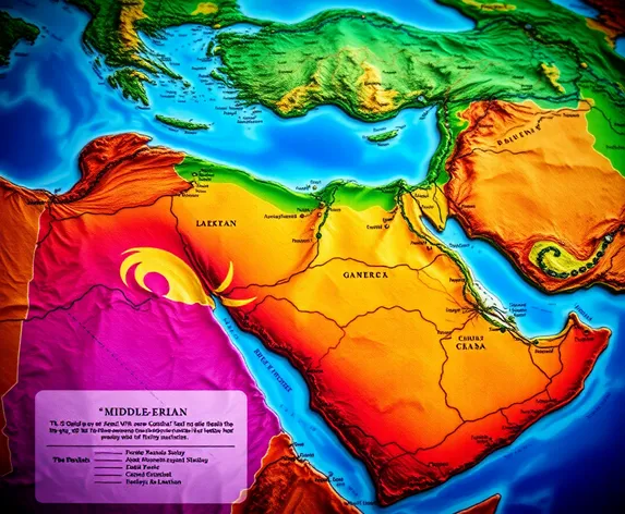 mapa medio oriente