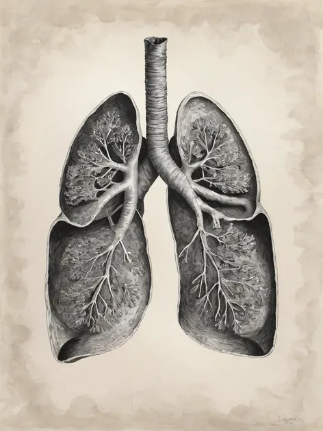 lungs drawing