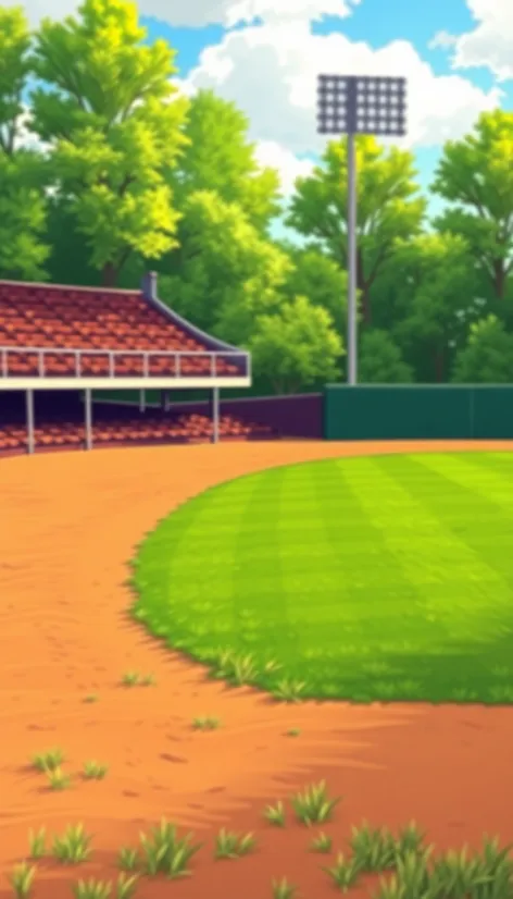 baseball field clipart