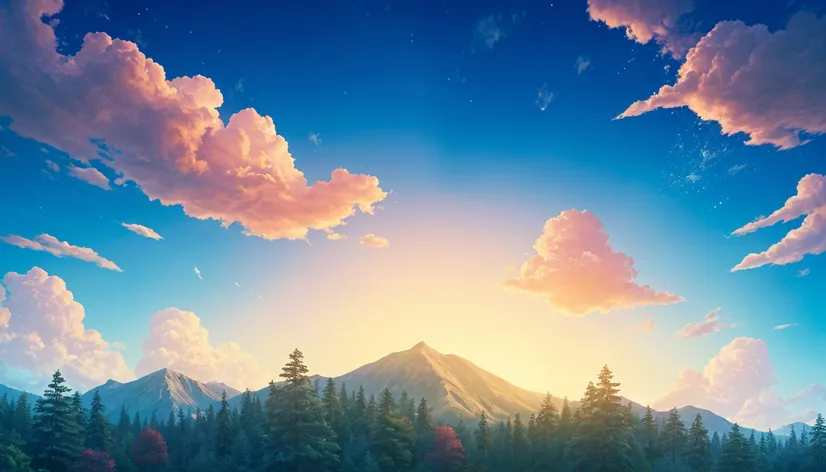 ghibli background sky