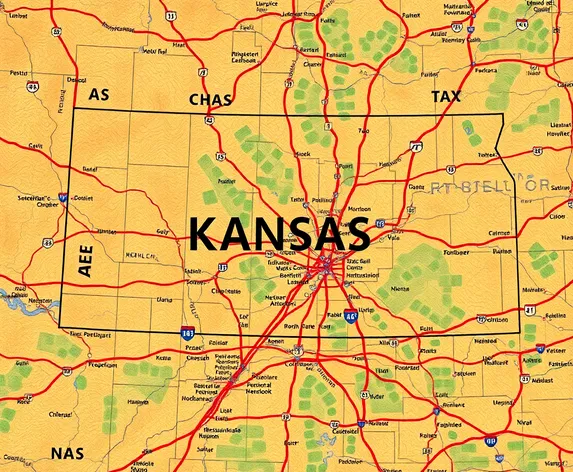 kansas road map