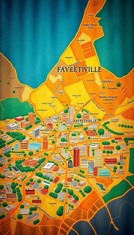 fayetteville nc map