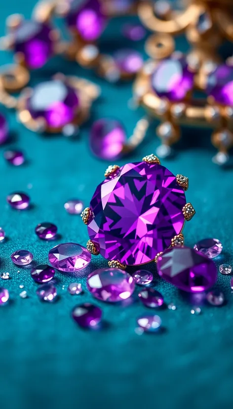 violet colored gemstones