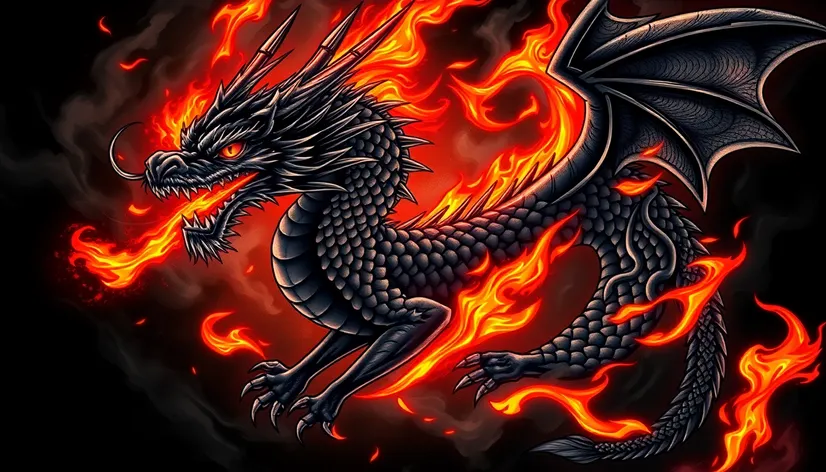 black dragon tattoo