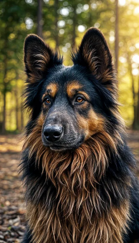 long haired german shepherd