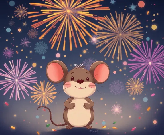 sad mouse fireworks