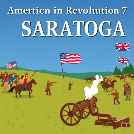 battle of saratoga clipart