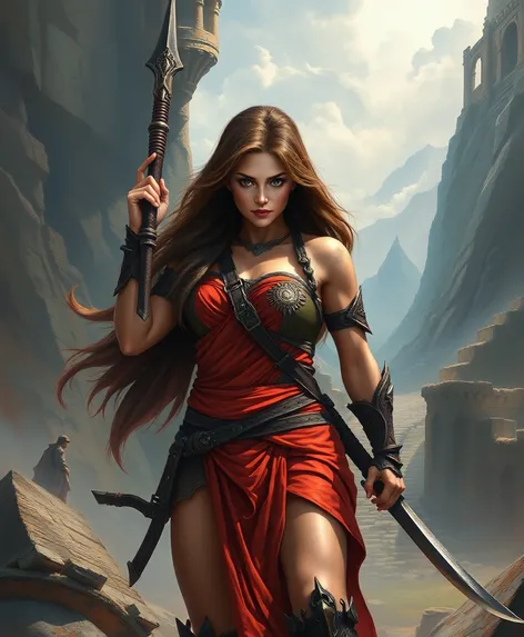 warrior woman artwork