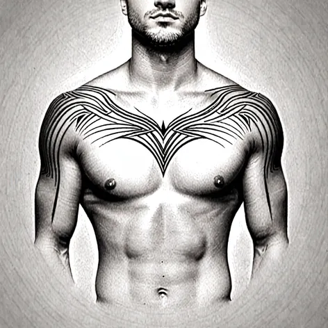 shoulder chest tattoo