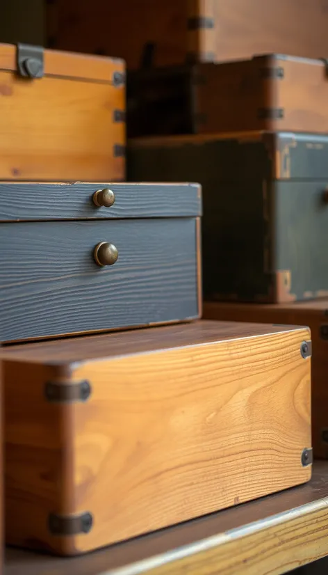 antique boxes wooden