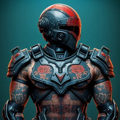 body armor tattoo