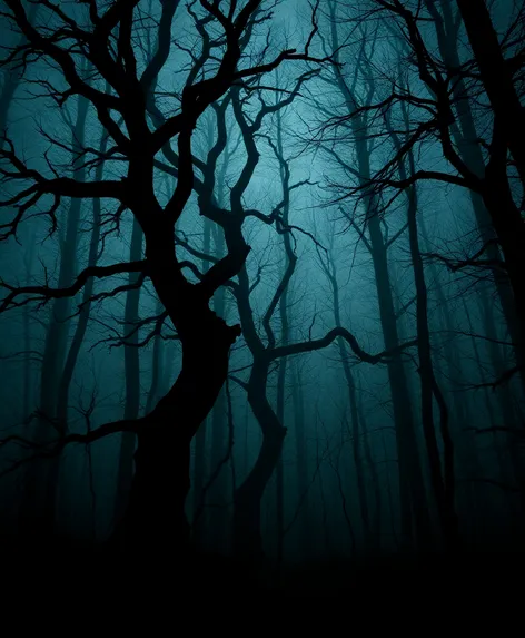 creepy forest background