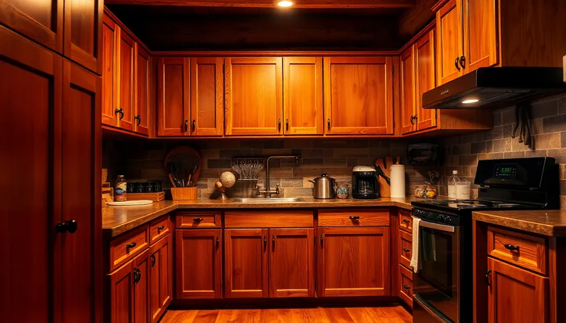 wooden kitchen cabinets