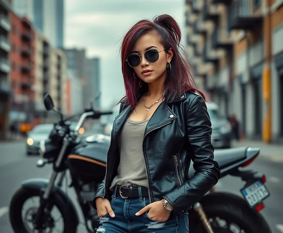 biker girl