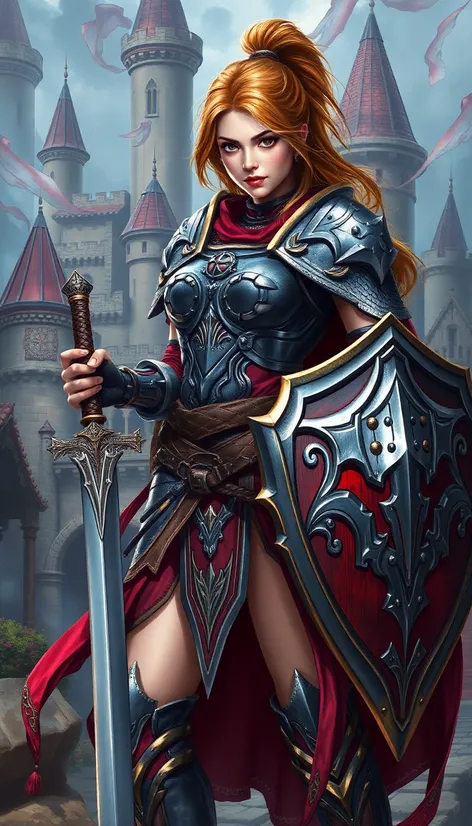 woman warrior fantasy art