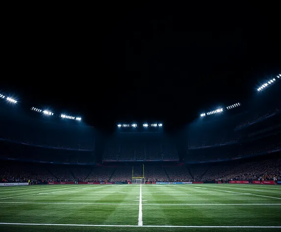 dark football field