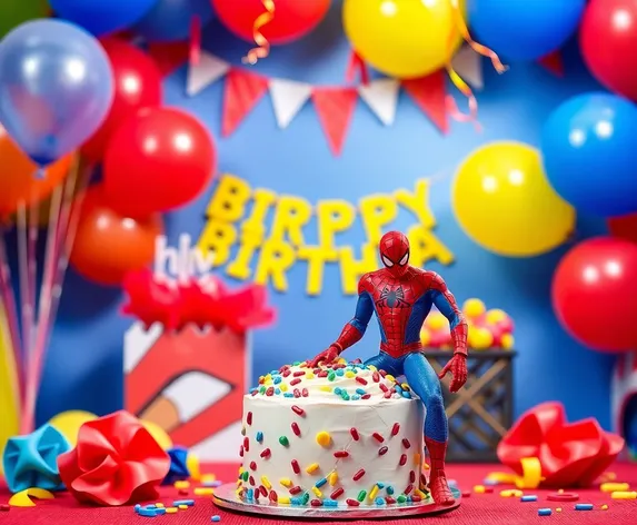 spiderman birthday background