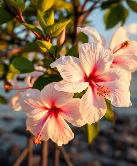 white hibiscus