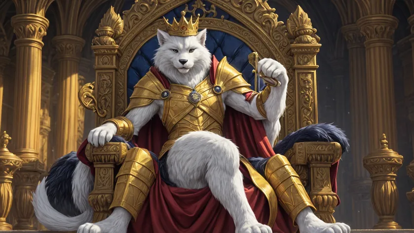 king on throne