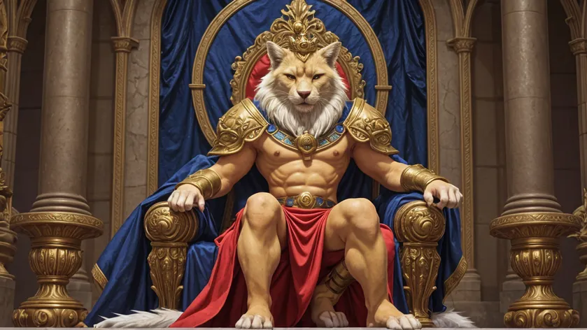 king on throne