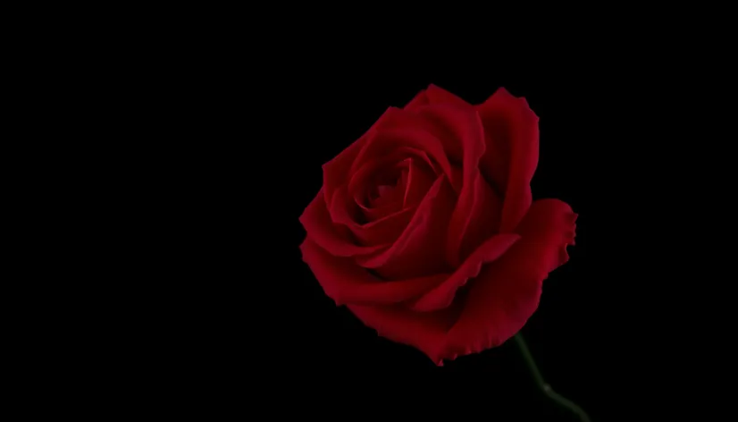 black background with rose